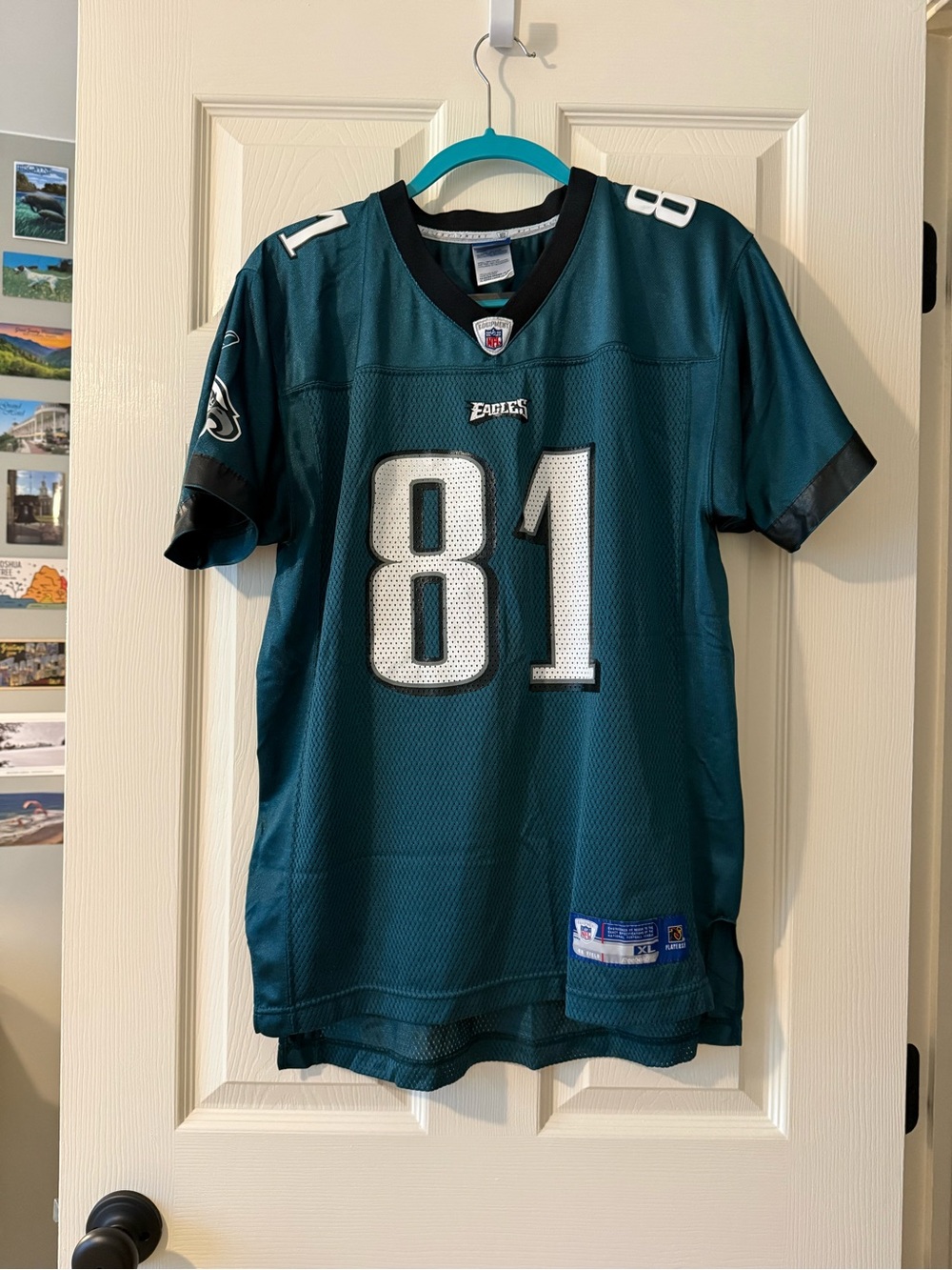 Reebok Kids Philadelphia Eagles #81 Green Football Jersey